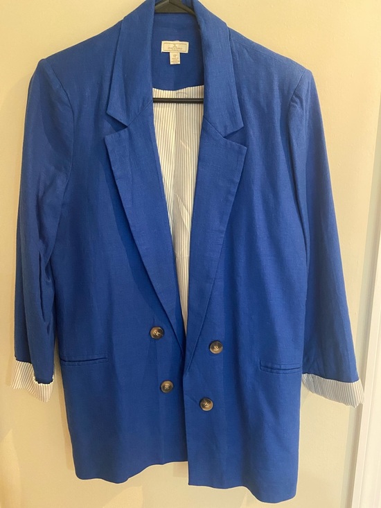 Jules & Leopold Jackets & Blazers - Jules & Leopold Cobalt Blue Double-Breasted Blazer